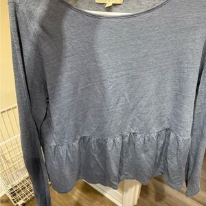 Madewell Women's Blue Long Sleeve blouse